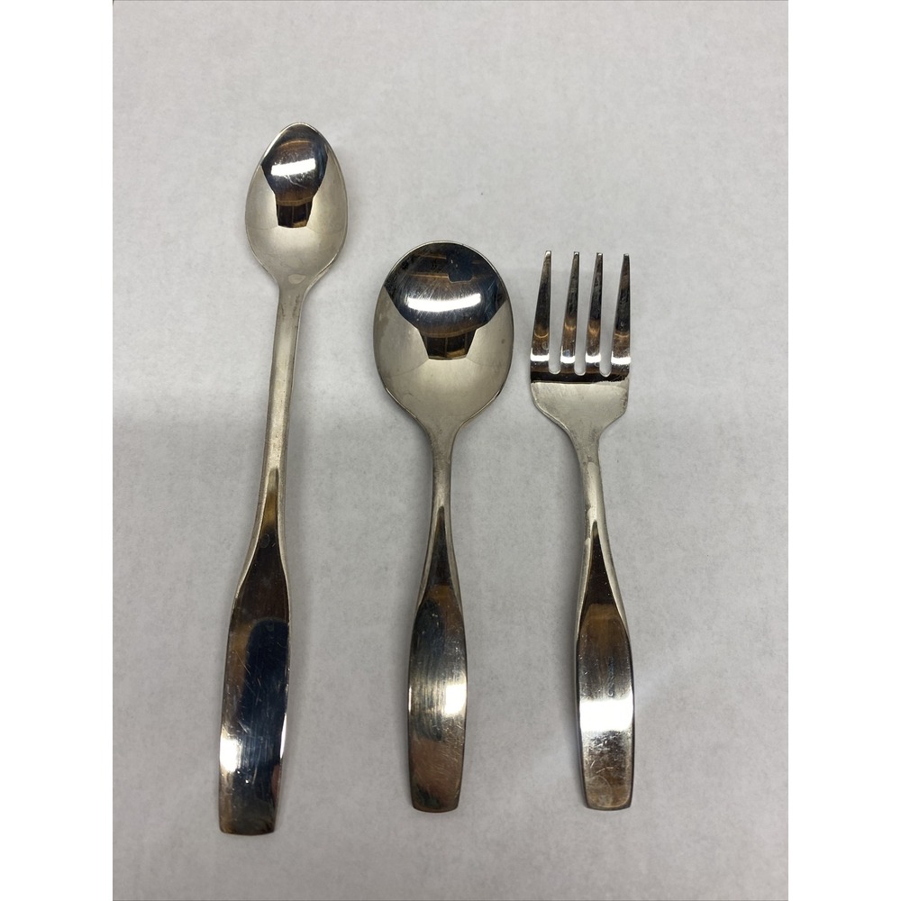 Vintage Leonard Silver Plated flatware Set of 3 fork and spoons
